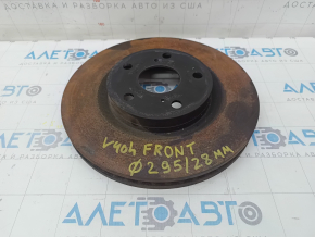 Placă de frână față dreapta Toyota Camry v40 295/28mm ruginită.