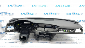 Torpedo cu airbag pentru Audi A6 C7 12-18 fără proiecție, neagră, zgâriată