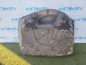 Capacul portbagajului Audi A6 C7 12-18 negru, zdrobit, rupturi