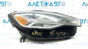 Фара передняя правая в сборе Audi A6 C7 16-18 рест LED, песок, трещины