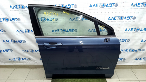 Ușă asamblată față dreapta Ford Fusion mk5 13-20 hibrid, albastru FT