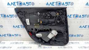 Capacul usii spate dreapta Audi A4 B9 17-19 negru, cotiera bej, ornament din aluminiu, zgarieturi, necesita curatare