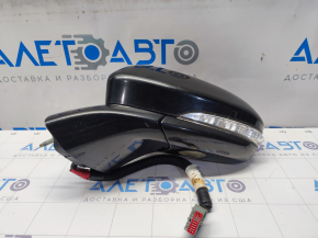 Зеркало боковое левое Ford Fusion mk5 13- 7 пинов, поворотник, подогрев, черное