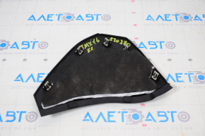 Capacul panoului frontal lateral stânga Tesla Model X 16-21 negru, crăpat, zgâriat.