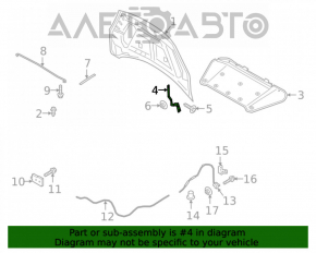 Петля капота левая Ford Escape MK4 20-