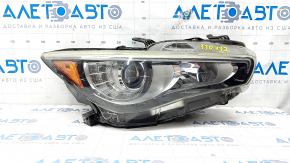 Фара передняя правая голая Infiniti Q50 16-19 без AFS, LED, песок, под полировку