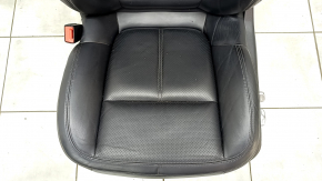 Водительское сидение Porsche Macan 15-18 с airbag, электро, подогрев, кожа черная, примято