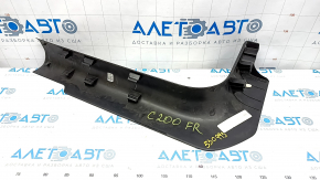 Capacul pragului interior din față dreapta Chrysler 200 15-17 negru, ușor uzat