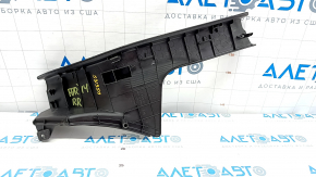 Накладка порога задняя правая Subaru Forester 14-18 SJ черная, потерта