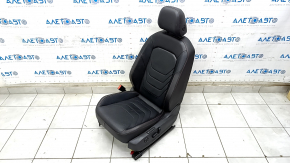 Scaun șofer VW Jetta 19- cu airbag, piele neagră GLI, cusături roșii, electric, cu ventilare, cu încălzire, cu memorie, pentru curățare.