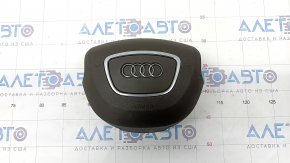 Подушка безопасности airbag в руль водительская Audi A4 B8 13-16 рест, коричневая, тычки