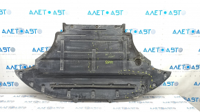 Protecția motorului față Audi Q5 8R 13-17 crăpată, ruptă, uzată.