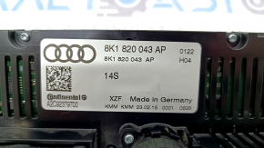 Управление климат-контролем Audi A4 B8 13-16 рест dual zone без подогрева