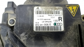 Far dreapta față completă pentru Audi A4 B8 13-16, restilizare, xenon cu LED-uri, nisip, zgârieturi, suport rupt