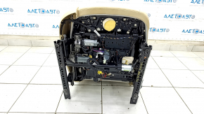 Пассажирское сидение Audi A4 B8 13-16 с airbag, электрическое, кожа бежевая, под чистку