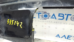 Buza bara spate pentru 2 tevi Audi Q5 8R 13-17 cu senzori de parcare si carlig de remorcare, neagra, fara capace, fara montare, fara fragment