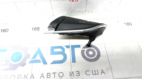 Butonul de control de pe volanul stâng al Audi Q5 8R 13-17 tip-1 este cromat și util.