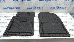 Set de covorașe pentru interiorul Audi Q5 8R 09-17 din cauciuc negru, non-original Weather-Tech