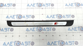 Capac prag exterior fata stanga Audi A4 B8 08-16 sedan crom S line, zgarieturi, fixari rupte.