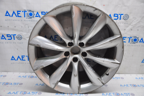 Комплект дисков R22 4шт 5x120 10j+9j Tesla Model X 16-21 разноширокие, бордюрка