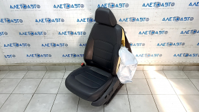 Scaun șofer VW Passat b8 16-19 SUA fără airbag, electric, piele neagră, uzat