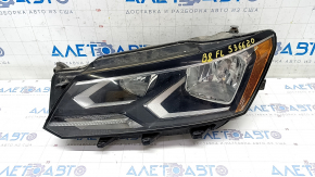 Far stânga față VW Passat b8 16-19 SUA, gol, halogen, nisip, zgârietură