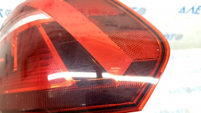 Lampa exterioară aripă dreaptă VW Passat b8 16-19 SUA halogen întunecat, zgârieturi