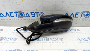 Зеркало боковое левое в сборе VW Passat b8 16-19 USA 10+2 пинов, поворотник, BSM, подогрев, черный LC9X
