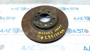 Placă de frână față stânga Mazda3 2.3 03-08 295/27mm ruginită