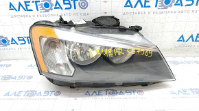 Far dreapta față goală BMW X3 F25 11-14 pre-restilizare, halogen, nisip