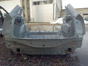 Задняя панель Audi Q3 8U 15-18 2 части, белая, на кузове