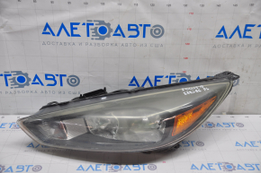 Far stânga față goală Ford Focus mk3 15-18 restilizat halogen întunecat, pentru polizare, încălzire.