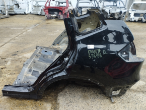 Aripa spate stânga Nissan Rogue 14-20, neagră, pe caroserie.