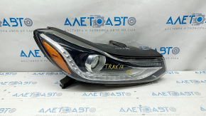 Far dreapta fata goală Chevrolet Trax 17-22 halogen + LED DRL, nisip, lac util