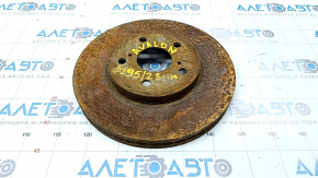 Placă de frână față stânga Toyota Avalon 05-12 295/28mm ruginită.