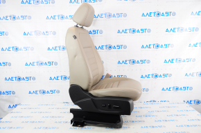 Scaun pasager Ford Escape MK3 13-19 cu airbag, electric, piele bej, incalzit, usor de curatat