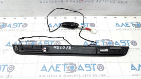 Capacul pragului din față dreapta exterior Infiniti QX30 17- cu crom, cu iluminare, zgârieturi