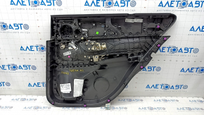 Capacul ușii spate stânga Mercedes W167 GLE 350 450 20-23 piele bej, inserție lucioasă maro, Burmester, fără perdea, zgârieturi, necesită curățare chimică.