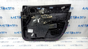 Capacul ușii, cartela frontală stânga Mercedes W167 GLE 350 450 20-23 piele bej, inserție lucioasă maro, Burmester, zgârieturi, necesită curățare chimică.