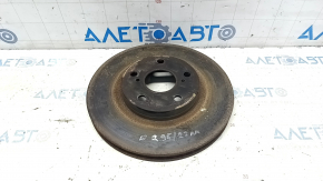 Placă de frână față dreapta Toyota Avalon 13-18, 295/27mm, ruginită.