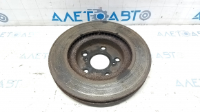 Placă de frână față dreapta Toyota Avalon 13-18, 295/27mm, ruginită.