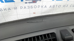 Panoul frontal al torpedo-ului fără AIRBAG pentru Hyundai Sonata 15-17, negru, zgâriat, cu fisură.