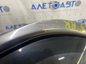 Geamul lateral din spate dreapta cu geam opac pentru Ford Fusion mk5 13-20, cu un crom, zgârieturi pe crom, zgârieturi pe sticlă