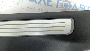 Capac prag spate stânga internă Volvo XC90 16-22 cu iluminare, neagră, zgârieturi