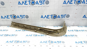 Накладка порога с подсветкой передняя правая Lexus RX300 RX330 RX350 RX400h 04-08 бежевая, с хромированной накладкой, тычка на хроме, потерта