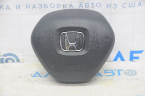 Airbag-ul de siguranță în volanul șoferului Honda Insight 19-22 negru, cartuș de aer ruginit