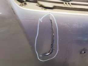 Бампер передний голый Lexus ES350 07-09 под парктроники, серебро, не заводские отверстия, царапины, надрыв