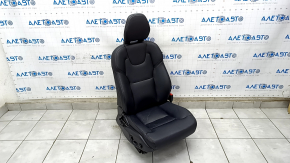 Пассажирское сидение Volvo XC90 16-17 с airbag, электрическое, кожа черная, царапины, отсутствует накладка крепления ремня безопасности