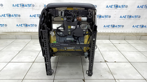 Scaun de pasager Volvo XC90 16-17 cu airbag, electric, piele neagră, zgârieturi, lipsă clemă prindere centură de siguranță