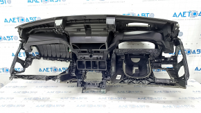 Panoul frontal al torpilei fără AIRBAG pentru Volvo XC90 16-22 cu proiecție, negru.